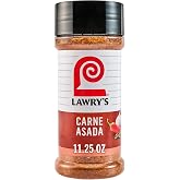Lawry&rsquo;s Seasoning, Carne Asada, No MSG Added, Kosher, Staple, Versatile, Mexican-Inspired Flavor, Blend of Garlic, Cumin, Oregano &amp; Red Pepper for Grilled Meat &amp; Veggies, 11.25 oz