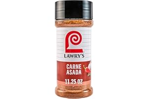 LAWRY'S CASERO Lawry’s Seasoning, Carne Asada, No MSG Added, Kosher, Staple, Versatile, Mexican-Inspired Flavor, Blend of Garlic, Cumin, Oregano & Red Pepper for Grilled Meat & Veggies, 11.25 oz