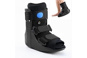 JorWystia Orthopedic Walking Boot, Air Cam Walker Fracture Boot for Broken Foot, Sprains & Achilles Injuries, Lightweight Medical Inflatable Foot Support for Post-Surgery Recovery & Mobilit(Medium)