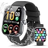 Smart Watch for Men Women, 2026 Release (Answer/Make Call) 1.96" HD Fitness Tracker Running Watch,IP68 Waterproof, Pedometer,Step/Sleep/Heart Rate Monitor,110+ Sport Mode Smartwatch for Android Phone