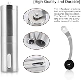 UNIFUN Manual Coffee Grinder Burr Ceramic Conical Stainless Steel Compact view 3