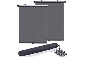 LXPVSA Car Window Shades,2 PACK Car Window Shade for Baby,Retractable Sun Shade for Car Window,Car Sun Shade effectively block UV rays and harsh sunlight,Car Window Shades for Side Window (15.7"x18.5")