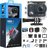 AKASO V50 X Action Camera 4K 30fps 128GB MicroSD Waterproof 40M Kit
