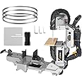 MAXXT Bandsaw with Table Saw, 10 Amp 5 Inch Deep Cut Band Saw with Lightweight Aluminum Base, Variable Speed Handheld Automatic Multipurpose Cut with Wheels Metal Saw, Portable Bandsaws for Metal Wood
