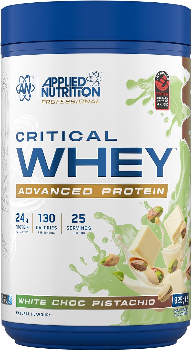 Applied Nutrition Critical Whey Protein Powder 24g per Serving White Choc