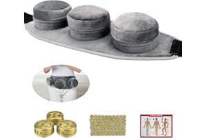 Beyoung Smokeless Moxa Purifier with Copper Tank, 60PCS Moxa Sticks and Adjustable Velcro Pocket, Moxibution Treatment for Arthritis Pain Relive, Neck Knee Joint Pain Relieve (3)