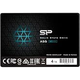 SP Silicon Power 4TB SSD 3D NAND A55 SLC Cache Performance Boost SATA III 2.5'' 7mm (0.28'') Internal Solid State Drive (SP004TBSS3A55S25)
