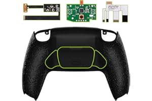 eXtremeRate Textured Black Back Paddles Programable Rise 2.0 Remap Kit for PS5 Controller BDM-010 & BDM-020, Upgrade Board & 