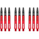 RED DRAGON Nitrotech Dart Shafts - Transparent Polymer Stems with Flight Locking System for Secure Flight Retention - Available in Short, Intermediate &amp; Medium Sizes and Multiple Colors