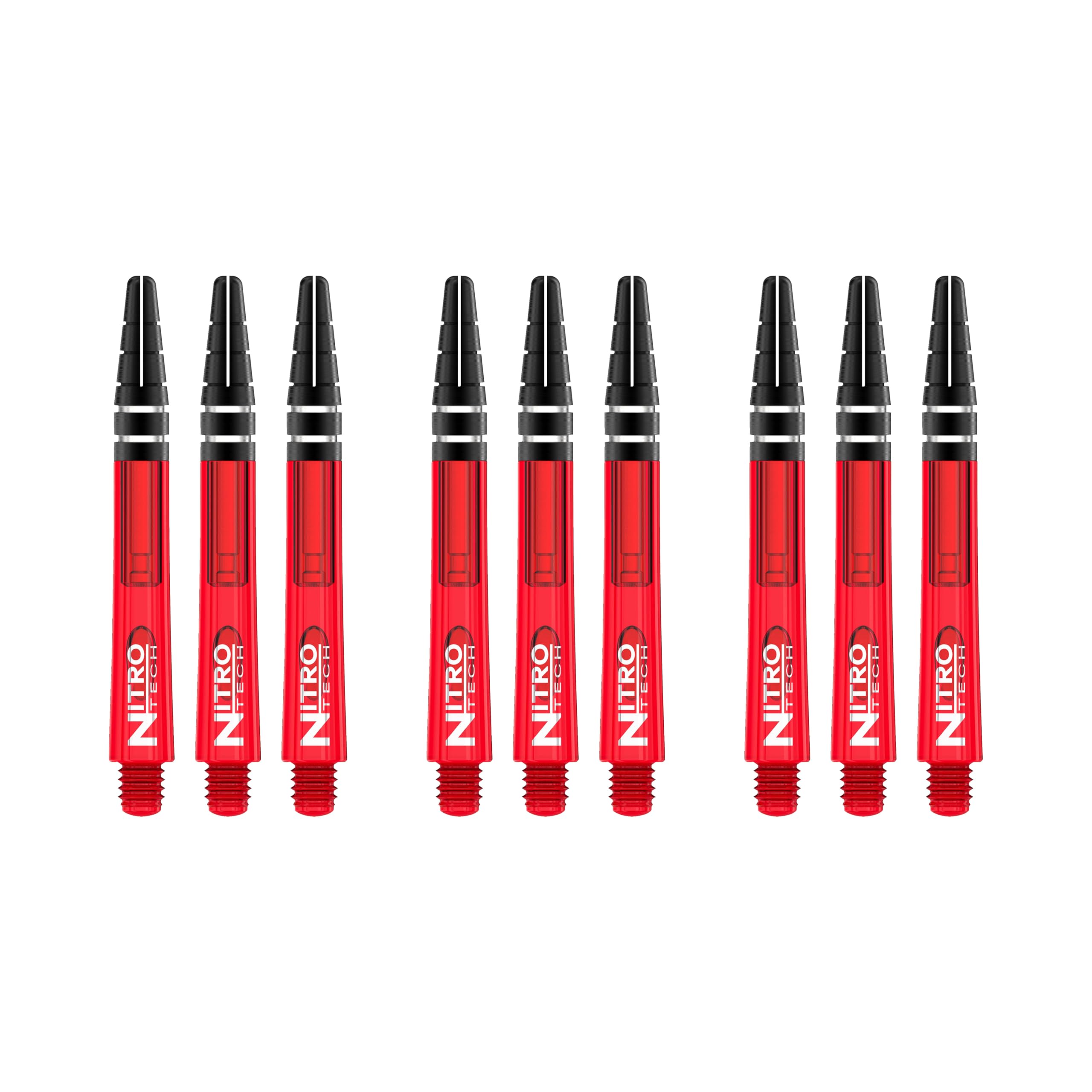 RED DRAGON Nitrotech Medium Stems - Red - 3 sets per pack (9 Stems in total)