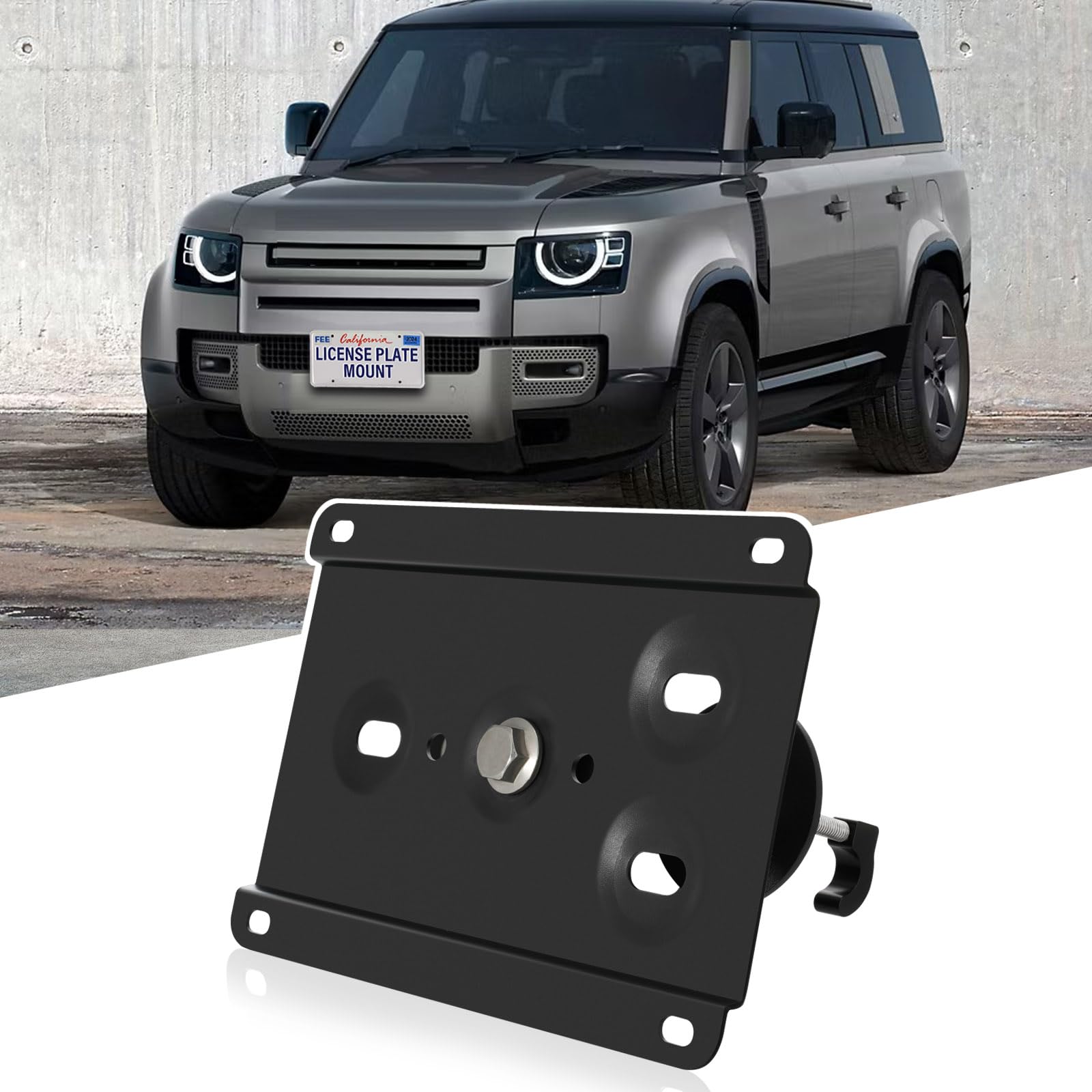 Photo 1 of No Drill Front License Frame Compatible with Land Rover Defender/Discovery 5th gen, Sport 2nd gen / 4th gen/Evoque 2nd gen/Sport Anti-Theft License Plate Grille Mount Holder Car Tag Covers