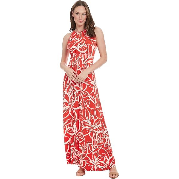 london times morris maxi dress Women's London Times Scroll Halter Maxi Dress, Size: 14, Green Aqua