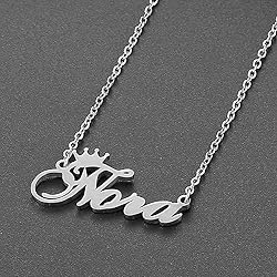 Custom Silver Name Necklace Personalized for