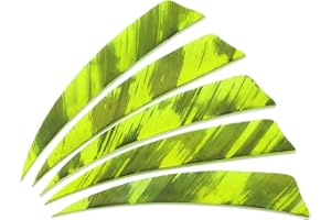 PATIKIL Shield Cut Vanes, 20 Pack 4 Inch Archery Arrow Fletch Turkey Feather Fletch Right Wing Fletching for DIY Target Shoot