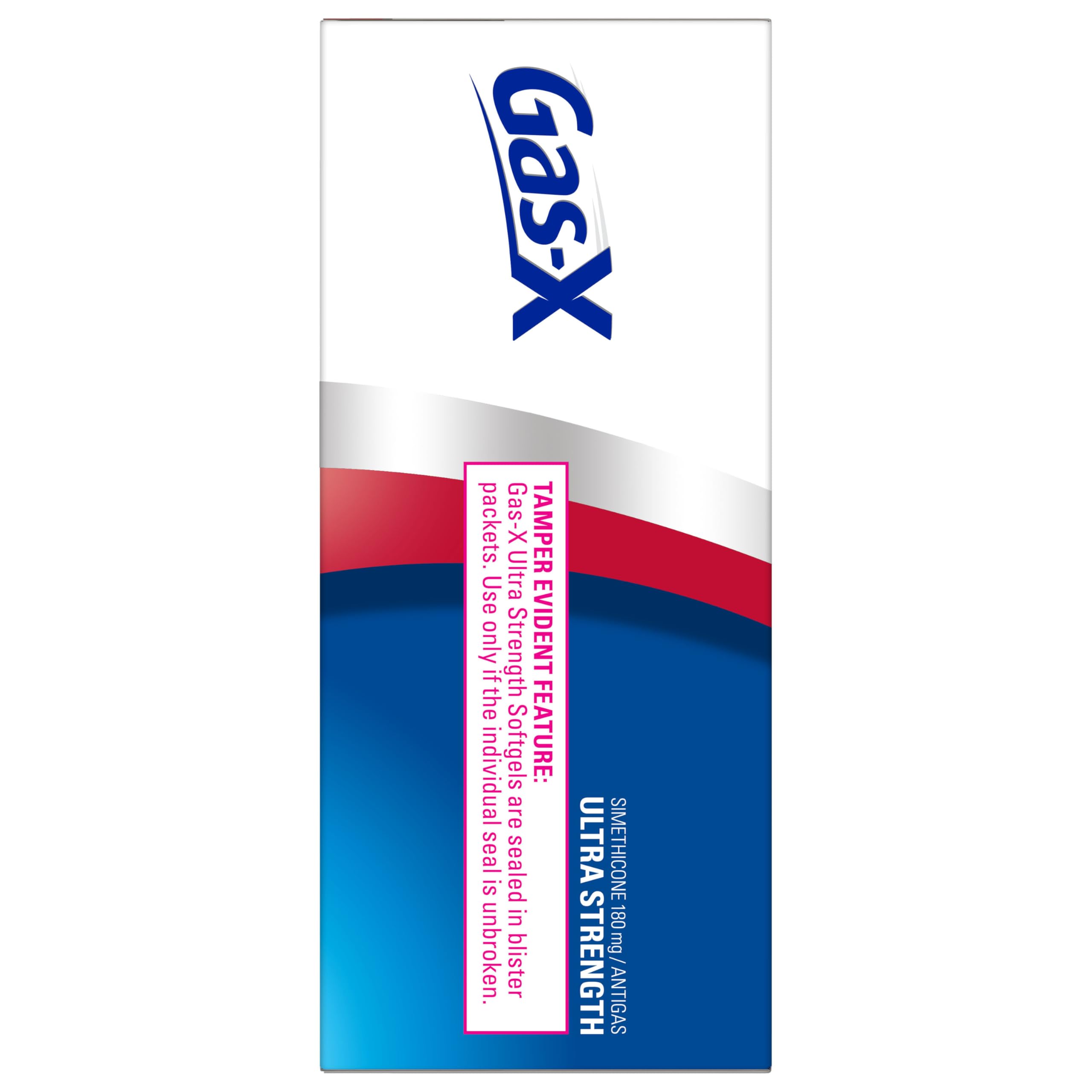 Gas-X Ultra Strength Gas Relief Softgels with Simethicone 180 mg for Bloating Relief - 50 Count