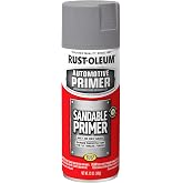 Rust-Oleum 249415 Automotive Sandable Primer Spray, 12 oz, Gray