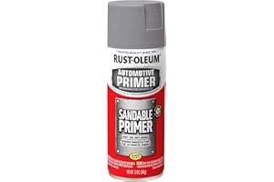 Rust-Oleum 249415 Automotive Sandable Primer Spray, 12 oz, Gray