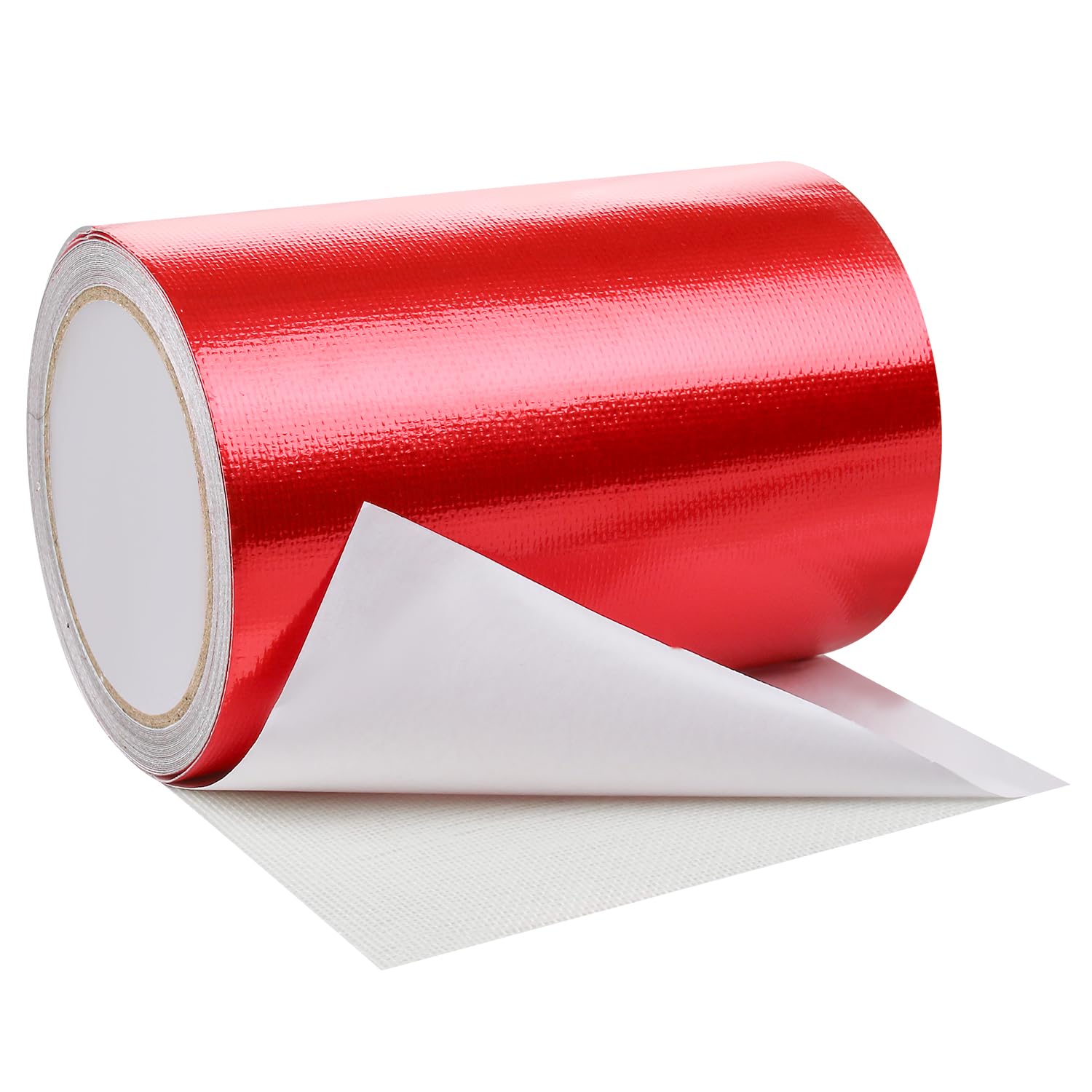 Hosifiy PVC Tarpaulin Tape, 8m x 15cm PVC Tarpaulin Repair Tape for PVC Coated Parasol, Truck Tarpaulin, Nylon, Tent, Awning Fabric Red