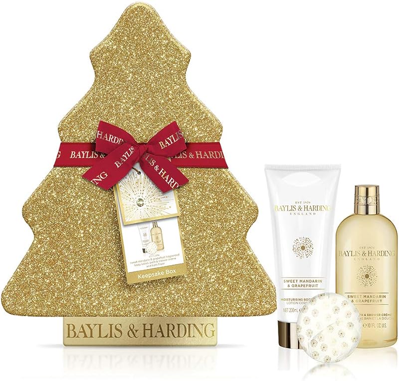 Baylis & Harding Sweet Mandarin & Grapefruit Christmas Tree Gift Set 300ml Bath