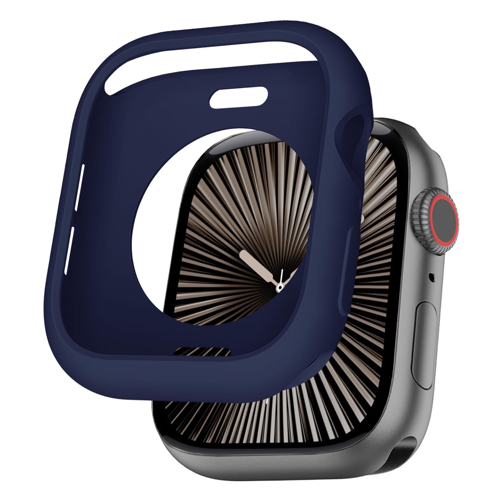 BOTOMALL Compatible with Apple Watch Bumper Case 38mm Series 3 2 Soft Flexible TPU Thin Lightweight Protective Cover for iWatch [NO Front Screen Protector]