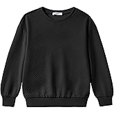 Arshiner Boys Sweatshirts Long Sleeve Crewneck Pullover Shirt Kids Fashion Fall Winter Sweater Size 6-14 Years