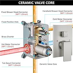 Midanya Rain Shower System Tub Shower Faucet Set