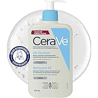 CeraVe SALICYLIC ACID Cleanser, Renewing SA Smoothing BHA Exfoliant for Face. Suitable for Keratosis Pilaris & Psoriasis. Gen