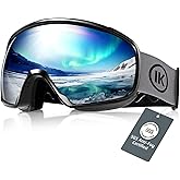 Innerking OTG Ski Goggles SGS Approved, Over Glasses Snow Snowboarding Winter Goggles Anti Fog for Adult, Youth, Men Women