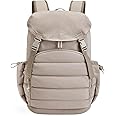 BAGSMART College Backpack For Women - 14" Lightweight Puffy Daypack, TSA Travel Approved