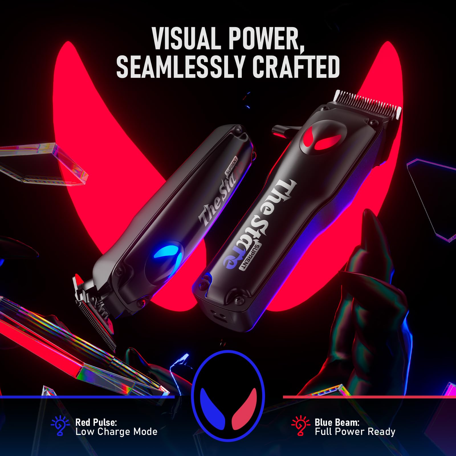 SUPRENT Hair Clippers for Men Professional – 7500 RPM Cordless Hair Cutting Kit, Electric Clippers and Trimmer Combo Set, Rechargeable Haircut Kit for Barber & Home Use