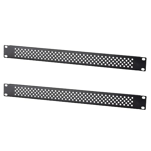 19 Inch Rack Front Panel RIVECO 1U Vented Blank Panels for Rack & Cabinets Front Cover Panel 19 ...