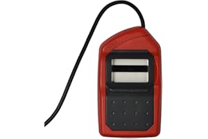 Safran Morpho Mso 1300 E3 Finger Print Scanner, USB, Red and Black