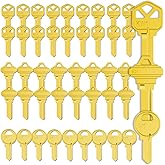 Key Blanks in Premium Quality Brass Assortment | Uncut Key Blanks 20 KW1, 20 SC1, 10 M1 for Home and Professional Use (Pack of 50 Keys)