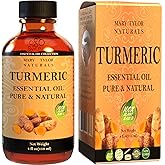 Turmeric Essential Oil (4 oz), Premium Therapeutic Grade, 100% Pure and Natural, Perfect for Aromatherapy, Diffuser, DIY by Mary Tylor Naturals