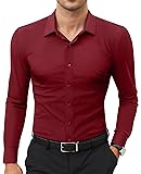 Lion Nardo Stretch Mens Dress Shirts Long Sleeve