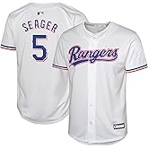 Corey Seager Texas Rangers MLB Kids Youth 8-20 White Home Player Jersey