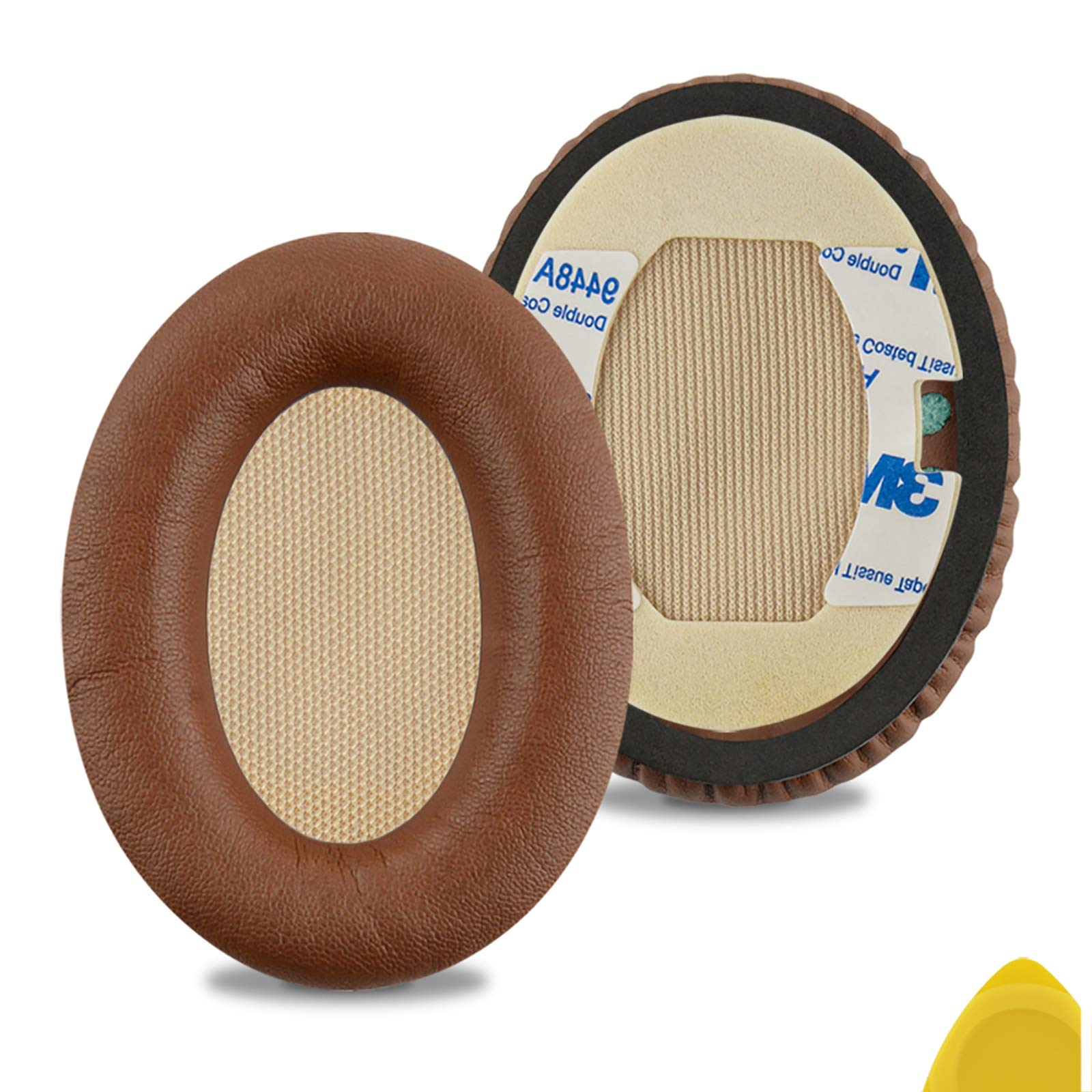 Geekria Replacement Ear Pads for Bose QuietComfort QC2, QC15, AE2, AE2i, AE2w Headphones Ear Cushions, Repair Parts (Brown)