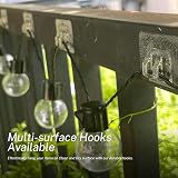 AFFAVON 50 Pack Clear Outdoor String Light Clips with Adhesive view 4