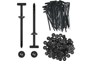 100 Pcs Universal Cable Tie Buckle - New Multifunctional Nylon Zip Ties with Pin & Button Design Plastic Cable Ties Tool Fast