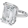 SWAROVSKI Mesmera Ring Jewelry Collection, Rhodium Finish, Clear Crystals