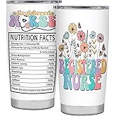 Delsakhula RN Gifts for Nurses RN Graduation Gifts Registered Nurse Gift Insulated Stainless Steel Travel Tumbler With Lid 20 OZ