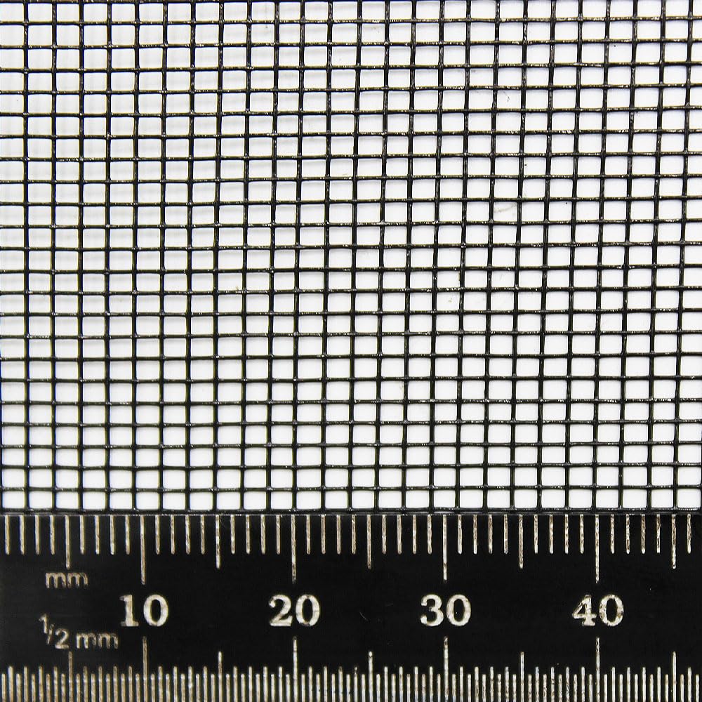 The Mesh Company Fly Screen Window Mesh 2.5m x 1.22m Roll - Durable Fiberglass Screen for Doors and Windows (Grey A4 x 4 Pack (210 x 300mm x 4))