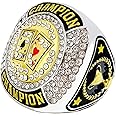 CHXIXUE Poker Champion Ring Trophy Award Winner MVP Collectible Gift Championship Ring