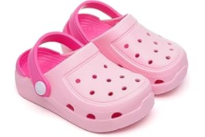 OWIF Boys Girls Toddler Clogs Little Kids Slip on Slides Sandals Truck Car Bunny Summer Water Shoes Garden Beach Pool Outdoor Bathing Shower Slippers