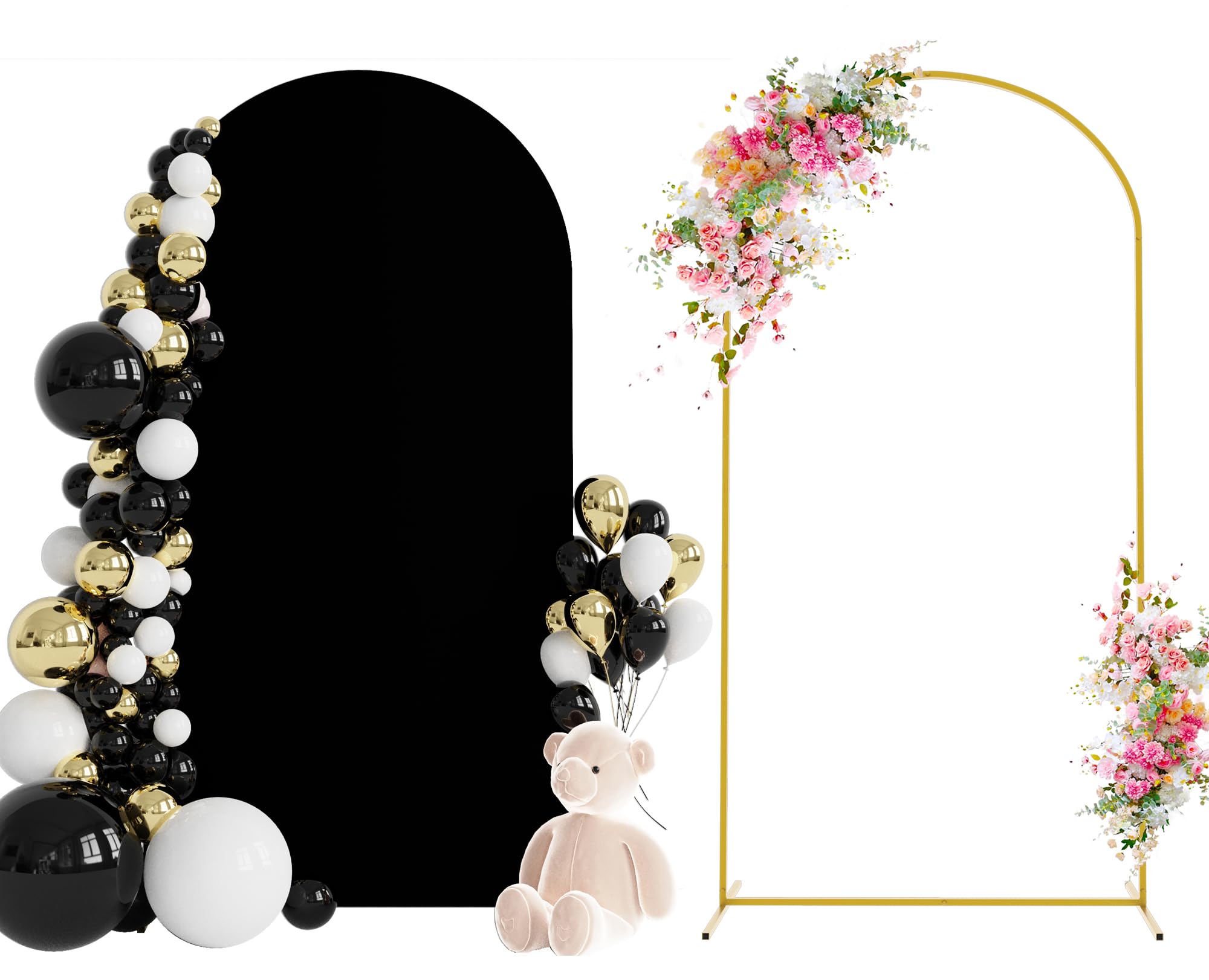 Photo 1 of *PARTIAL SET*
Wokceer 6.6 FT Wedding Backdrop Arch Stand and Arch Cover Metal Arch Stand with Arch Stand Cover for Birthday Party Wedding Ceremony Bridal Baby Shower Event Decor