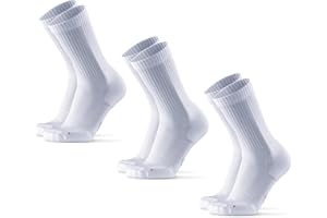 DANISH ENDURANCE Long Distance Running Crew Socks for Men & Women, Cushioned, Moisture Wicking, Arch Support, 3 & 5 Pack