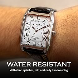 Miykon Vintage Watches for Men - Tank Square Silver