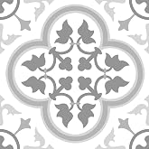 FloorPops FP2953 Remy Peel &amp; Stick Floor Tiles, Grey