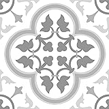FloorPops FP2953 Remy Peel & Stick Floor Tiles, Grey