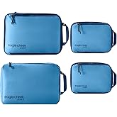 Eagle Creek Pack-It Isolate Carry-On Set - Compact Compression Cube Set for Optimizing Luggage Space - Convenient Top Handle - Internal Storage Divider - Water-Resistant - Washable - Blue Dawn